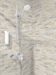 Angora Ellipse 12 in. x 12 in. Polished Marble Mesh-Mounted Mosaic Floor and Wall Tile by MSI (9.6 sq. ft. /Case)