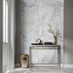 Arabescato Venato Valentino Fluto 12 in. x 24 in. Honed Marble Fluted Wall Tile by MSI (4 sq. ft./Case)