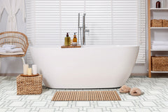 Bianco Dolomite Alana 11" X 13" Polished Marble Mosaic Floor And Wall Tile by MSI