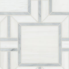 Bianco Dolomite Alana 11" X 13" Polished Marble Mosaic Floor And Wall Tile by MSI