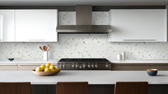 Calacatta Gold Herringbone 11 in. x 12 in. Matte Porcelain Mesh-Mounted Mosaic Floor, Wall Tile by MSI