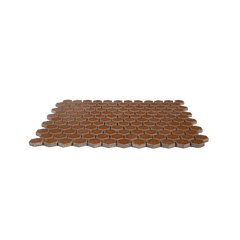 Caramel 1" Hexagon Matte Porcelain Mosaic Tile (5 Sheets)