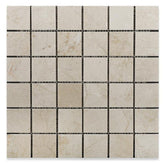 Crema Marfil 2x2 Polished/Honed Mosaic Tile- 1 piece