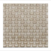 Tenedos Crema Marfil 3D Pillow Polished/Honed Mosaic Tile