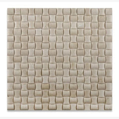 Tenedos Crema Marfil 3D Pillow Polished/Honed Mosaic Tile