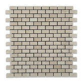 Crema Marfil Baby Brick Mosaic Tile Polished/Honed