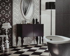 Black 8x8 Subway Square Porcelain Floor and Wall Tile Matte Finish (Box of 13 Sqft - 30 Pieces), Wall Tile, Backsplash Tile, Accent Wall, Bathroom Tile by Tenedos