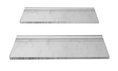 Statuary Crystal Marble Italian White Statuario 5/8" Baseboard Molding Polished