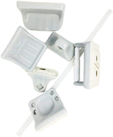 Vogue Tiles 5-Piece Retro Gray Glazed Ceramic Bathroom Grey Accessory Kit