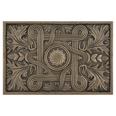 Kitchen Backsplash Premium Mediterranean Bronze Metal Mural Hand Made Textured Tile