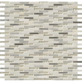 MS International SMOT-SGLSMT-OC8MM Ocean Crest Brick Pattern Mesh-Mounted Mosaic Tile 12 x 12 x 8mm 10 Piece