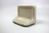 Tenedos Bath Accessories Bone Almond Ceramic Soap Dish Holder
