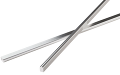 Vogue Tile 12 inch Stainless Steel Trim Glass Metal, Decorative Wall and Backsplash Tile finished