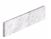 Marble Sidesplash 21x4 Inch in Carrara Bianco White