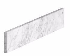 Marble Sidesplash 21x4 Inch in Carrara Bianco White