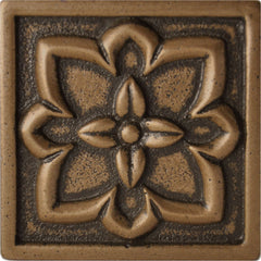 Flower Metal Decorative Insert Tile for Bathroom, Wall and Kitchen Backsplash Tiles