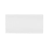 Tenedos 3x6 White Ceramic Bright Glossy Subway Wall Tile (80 pieces - Box of 10 sq.ft.) for Kitchen Bathroom Shower Backsplash