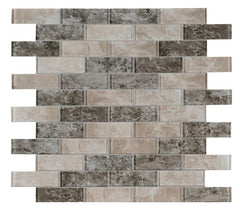 MSI Savoy Subway Mosaic Glass Mesh-Mounted Mosaic Tile (Box of 10 Sheets)