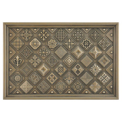 Kitchen Backsplash Premium Contemporary Bronze Metal Mural Hand Made Textured Tile