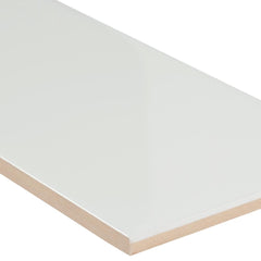 White Ceramic Subway Tile 4" X 16" (Box of 11 Sqft)- Matte Finish