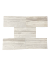 Athens Wood Grey 3x6 Marble Subway Tile Polished for Kitchen Backsplash Bathroom Floor and Wall Tile