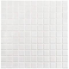 Square 1"White Matte Porcelain Floor and Wall Tile