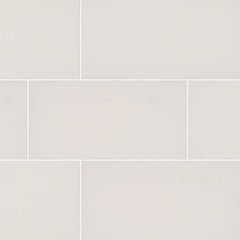 White Porcelain Subway Tile Matte Finish 12x24 inch for Wall Tile, Bathroom Tile (Box of 14 Sqft )