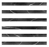 Polished Nero Marquina Black Marble Bullnose Pencil Molding