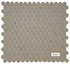 Yellow Penny Round Porcelain Mosaic Floor Wall Tile Backsplash for Bathroom Shower, Kitchen, Accent Décor, Fireplace, on 12x12 Mesh for Easy Installation