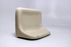 Tenedos Bath Accessories Bone Almond Ceramic Soap Dish Holder