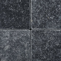 Taurus Black Marble 6" X 6" Tumbled Field Tile - Box of 5 sq. ft. - Tenedos