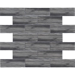 MSI Glacier Black 3 in. x 9 in. Glass Wall Tile - Tenedos