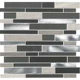 MSI Urban Loft Interlocking 12 in. x 12 in. x 4mm Glass Stone and Metal Mesh-Mounted Mosaic Tile - Tenedos