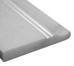 Statuary Crystal Marble Italian White Statuario 3/4" Baseboard Molding Polished