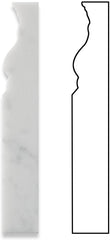 Italian Carrara White Greyish Marble 5x12 Baseboard Floor Wall Tile