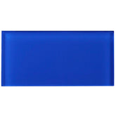 Premium Quality Blue 3x6 Glass Subway Wall Tile for Bathroom Walls, Kitchen Backsplashes by Tenedos
