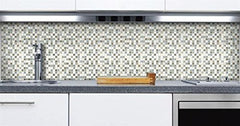 10 Sq Ft - Bliss Spa Stone and Glass 5/8 x 5/8 Square Mosaic Tiles - bathroom walls/ kitchen backsplash
