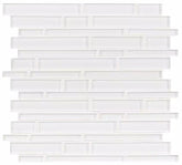 MSI Ice Interlocking 12 in. x 12 in. x 8 mm Glass Mesh-Mounted Mosaic Wall Tile