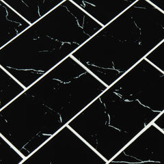 MSI Nero Marquina 3x6 Wall Glass Tile (5 sq. ft./Case)