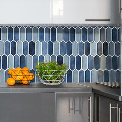 MSI Boathouse Picket 10 in. x 12 in. x 8 mm Glass Mesh-Mounted Mosaic wall Tile (0.830 sq. ft.)