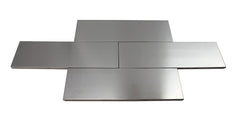 Stainless Steel Subway Metal 3x9 Silver Wall Tile