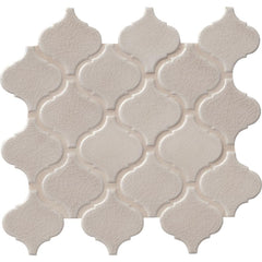 Fog Arabesque 9.84 in. x 10.63 in. x 6mm Glazed Ceramic Mesh-Mounted Mosaic Tile (10.95 sq. ft. / case)