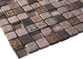 Glossy and Matte Egyptian Rock Square Stones Porcelain Mosaic Tiles