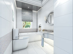 White Porcelain Subway Tile Matte Finish 12x24 inch for Wall Tile, Bathroom Tile (Box of 14 Sqft )