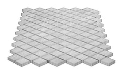 Statuary Crystal Marble Italian White Statuario Diamond Mosaic Tile Polished