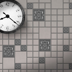 Flower Metal Decorative Insert Tile for Bathroom, Wall and Kitchen Backsplash Tiles