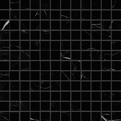 Nouveau Nero Black Mosaic Antique Polished