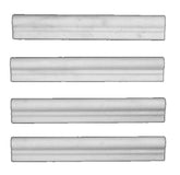 Statuary Crystal Marble Italian White Statuario Ogee 1 Chairrail Molding Polished