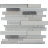 Krystal Interlocking 12 in. x 12 in. x 8mm Glass Metal Mesh-Mounted Mosaic Tile (10 sq. ft. / case)
