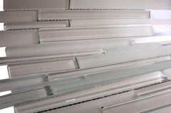 Soft Pink Glossy and Matte Glass Mosaic Tiles